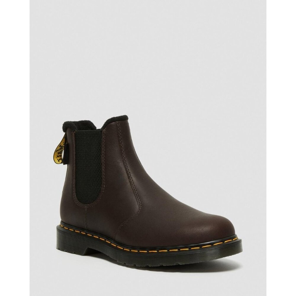 Dr Martens 2976 Warmwair Leather Chelsea Boots Dark Brown Mens 8/41 New Women 9